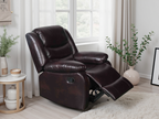 Conrad Manual Recliner Sofa Armchair Brown