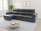 Conway Electric Sofa 3 Seater Black
