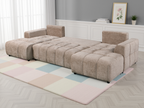 Shanghai Luxury U Shape Corner Sofa Bed Beige