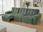Dallas Electric Sofa Bed 3 Seater Green