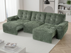 Dallas Electric Sofa Bed 3 Seater Green