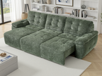 Dallas Electric Sofa Bed 3 Seater Green