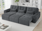 Dallas Electric Sofa Bed 3 Seater Grey