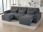 Dallas Electric Sofa Bed 3 Seater Grey