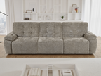 Dallas Electric Sofa Bed 3 Seater Mushroom
