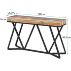 Farmhouse Console Table, 55" Sofa Table Wood Entryway Table