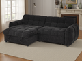 Florida Sofa Bed Universal Corner Black