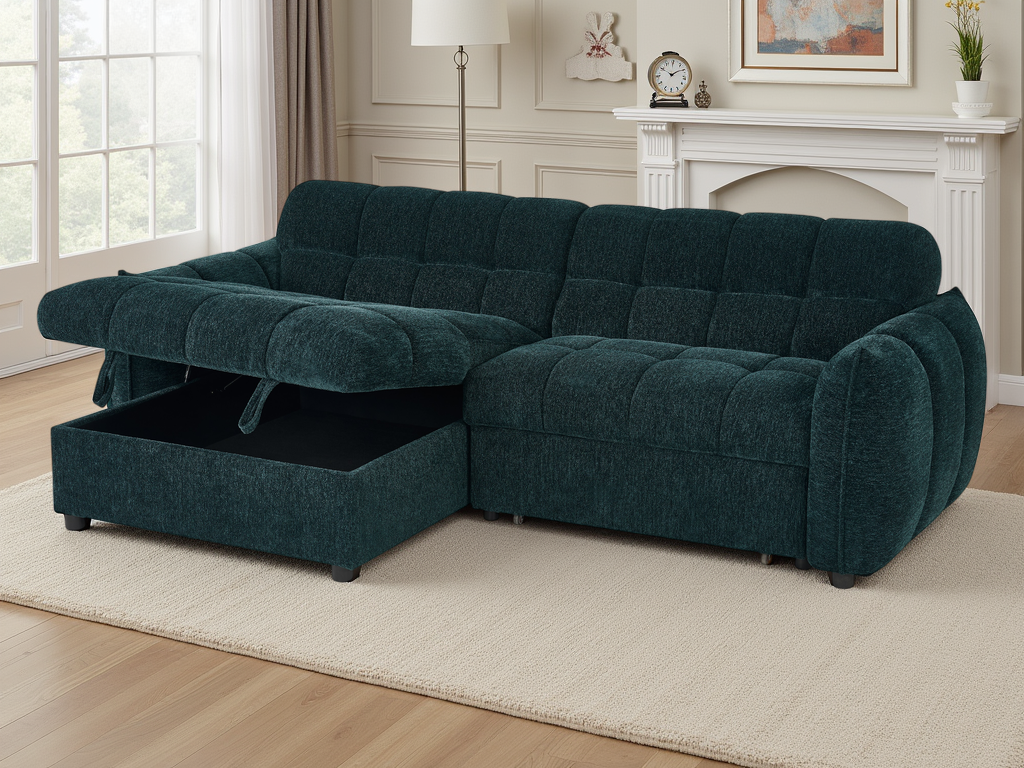Florida Sofa Bed Universal Corner Teal