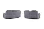 Galaxy Tech Electric Recliner Sofa 3+2 Set Grey