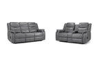 Galaxy Tech Electric Recliner Sofa 3+2 Set Grey