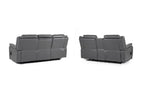 Galaxy Tech Electric Recliner Sofa 3+2 Set Grey