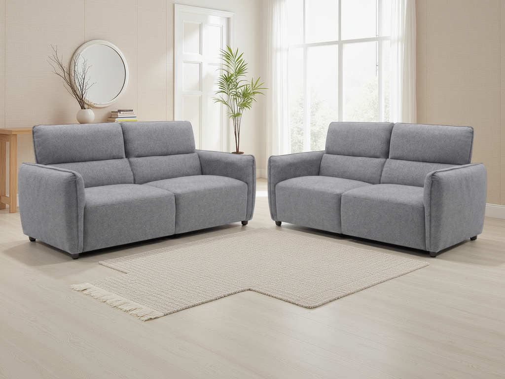 Ascot Sofa 3+2 Set Grey