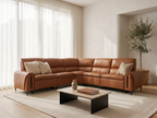 Arizona Electric Recliner Sofa Large Corner Tan