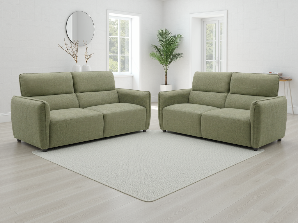 Ascot Sofa 3+2 Set Green