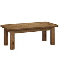 47.2-Inch Solid Wood Coffee Table with Rectangular Tabletop
