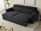 Dakota Electric Sofa Bed 3 Seater Black