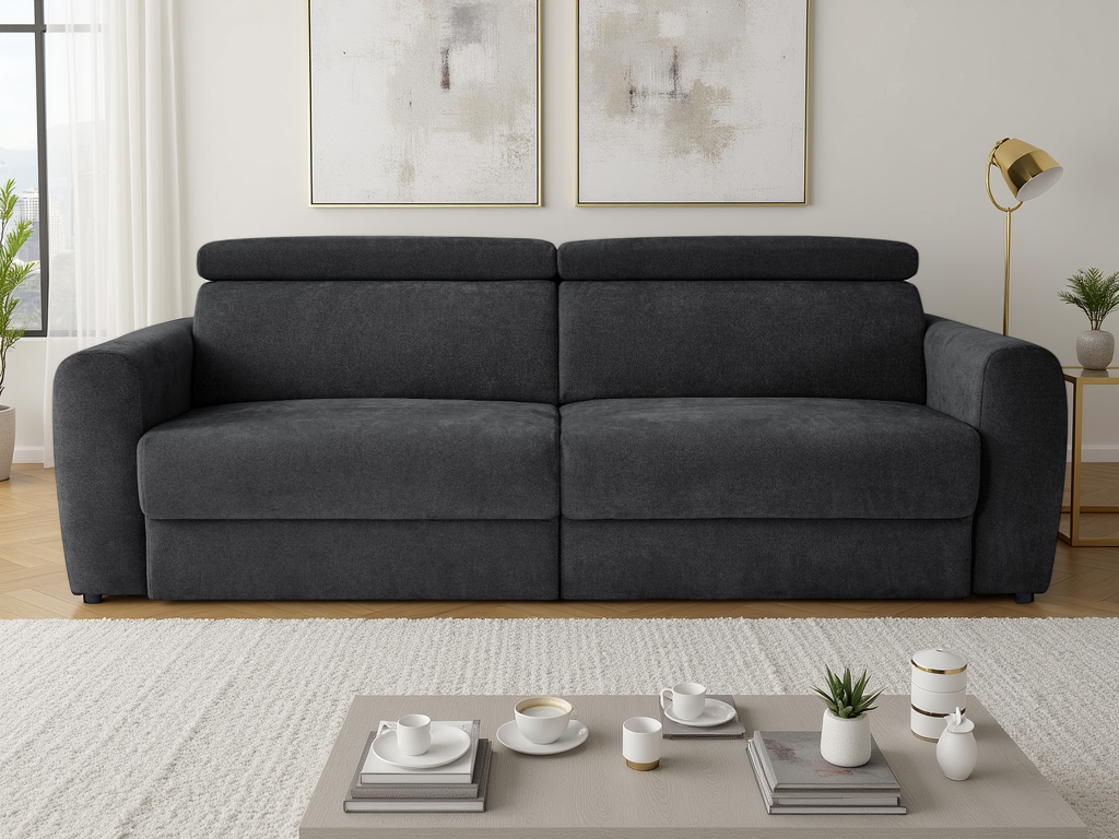 Dakota Electric Sofa Bed 3 Seater Black