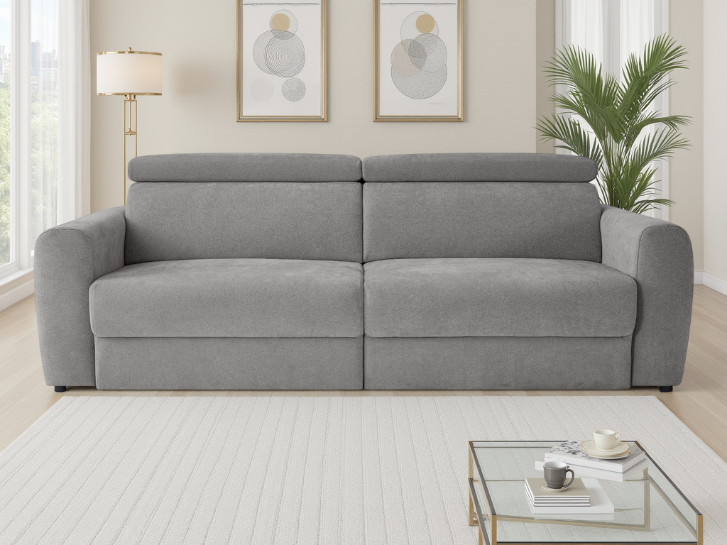 Dakota Electric Sofa Bed 3 Seater Grey