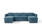 Capri Sofa Bed U Shape Corner Blue