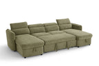 Capri Sofa Bed U Shape Corner Green