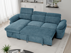 Hudson Sofa Bed Universal Corner Blue