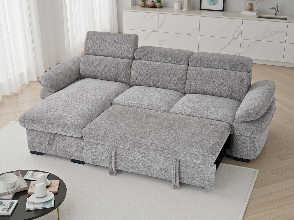 Hudson Sofa Bed Universal Corner Grey