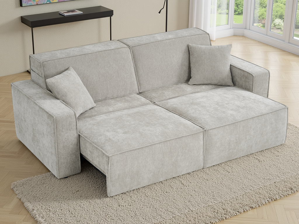 Houston Electric Sofa Bed 3 Seater Beige