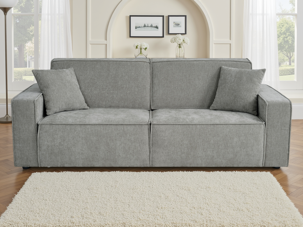 Houston Electric Sofa Bed 3 Seater Grey