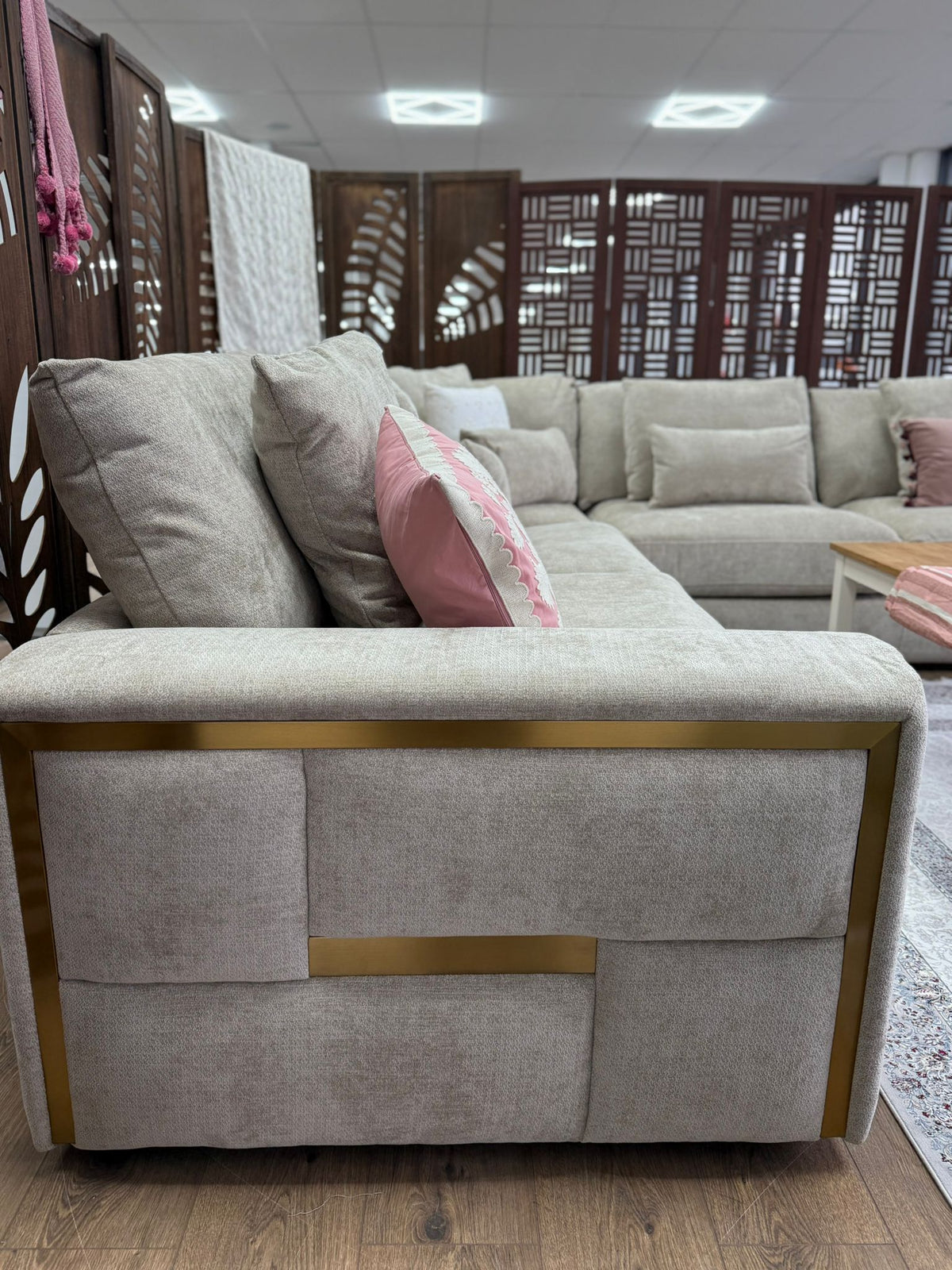 Jupiter Sofa Large Corner Beige