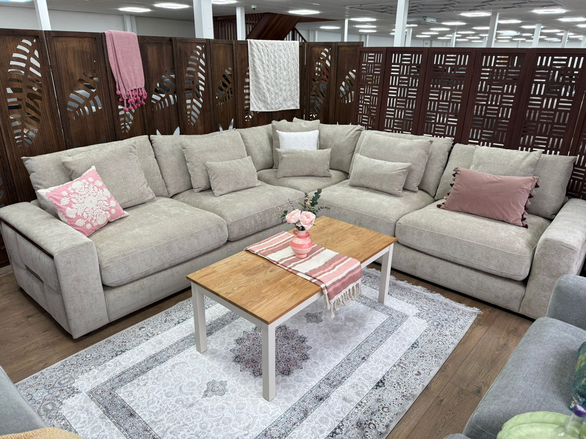 Jupiter Sofa Large Corner Beige