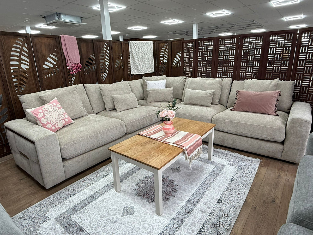 Jupiter Sofa Large Corner Beige