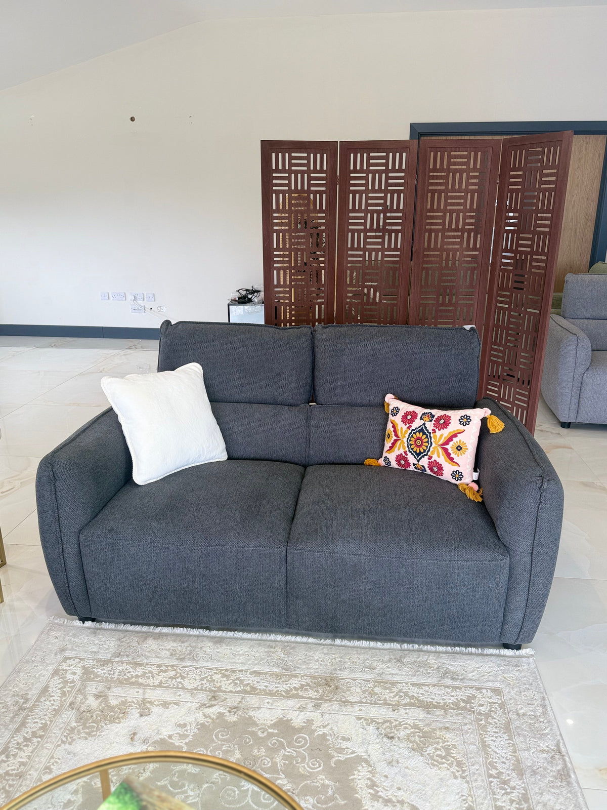 Ascot Sofa 3+2 Set Charcoal