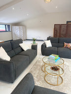 Ascot Sofa 3+2 Set Charcoal