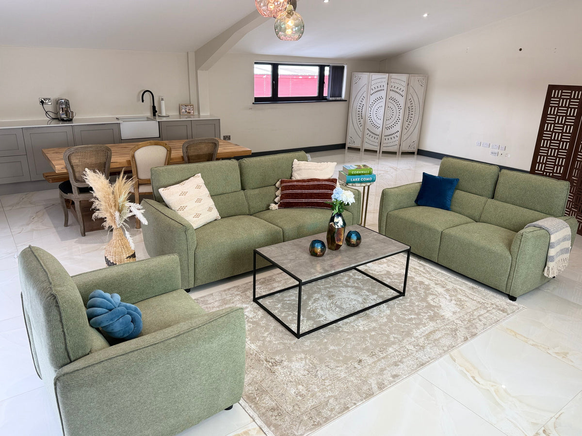 Ascot Sofa 3+2 Set Green