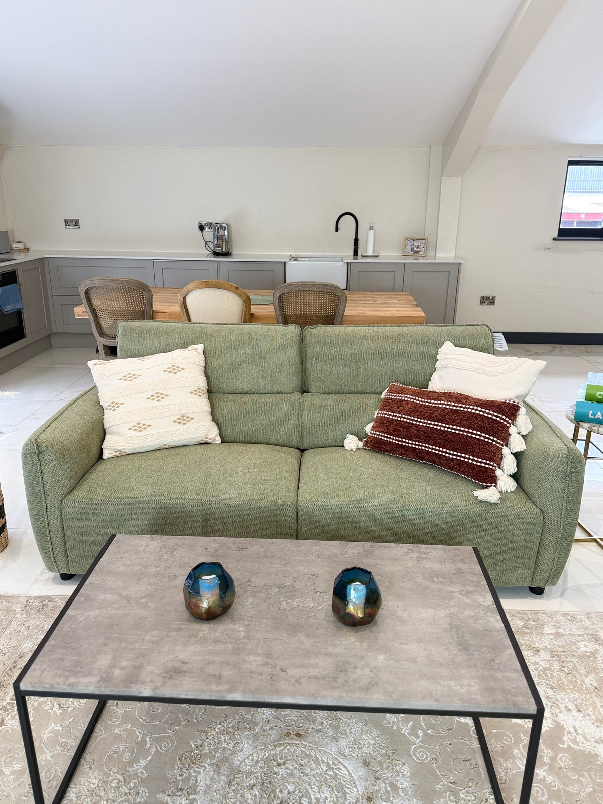Ascot Sofa 3+2 Set Green