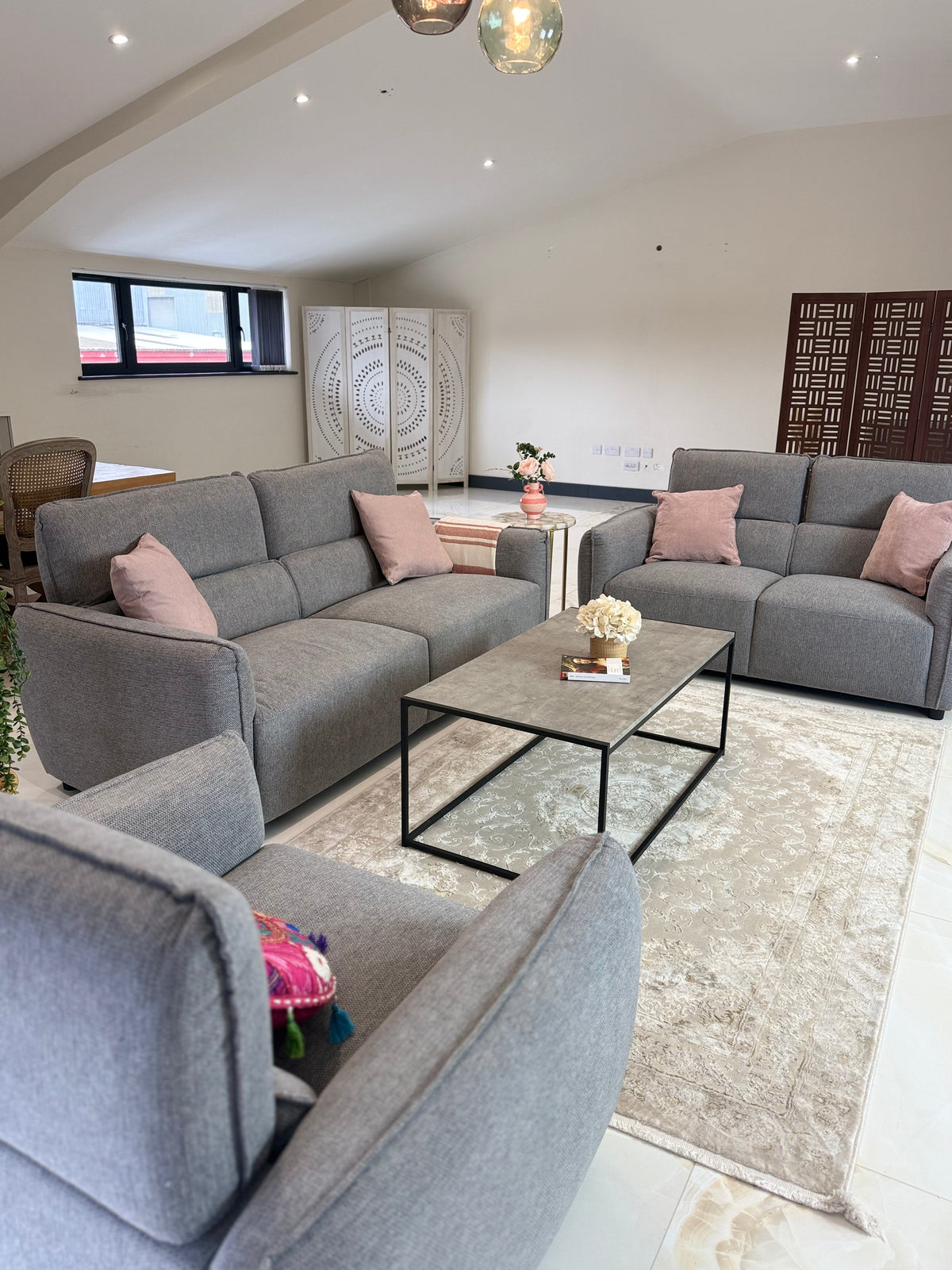 Ascot Sofa 3+2 Set Grey