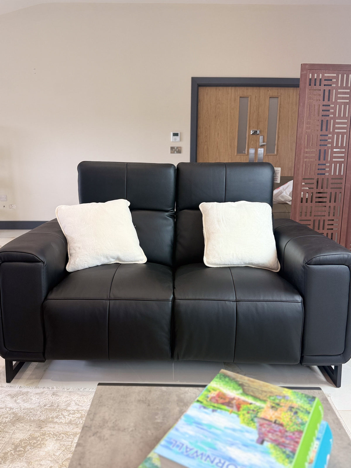 Richmond Electric Recliner Sofa 3+2 Set Black