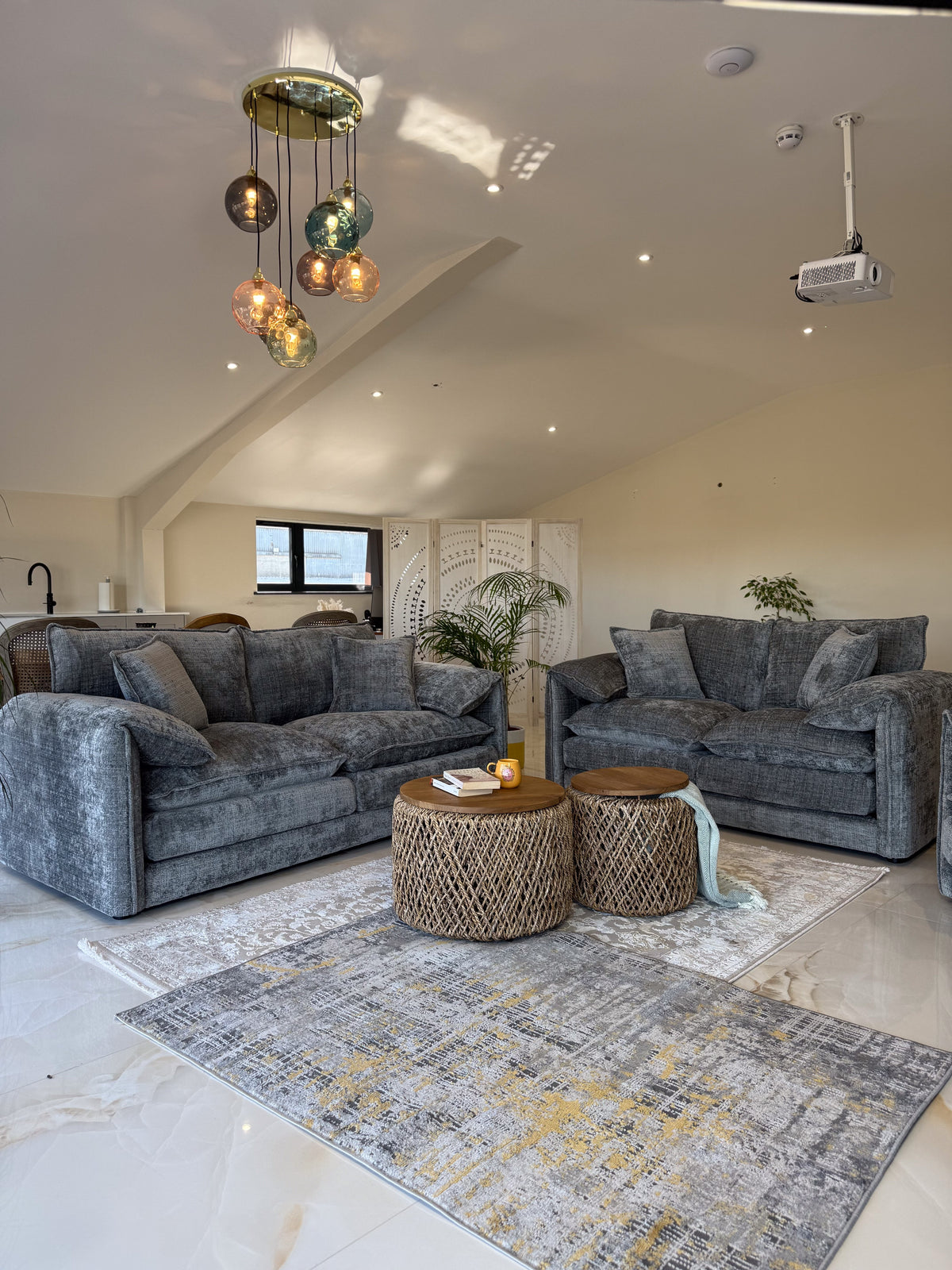 Solaya Sofa 3+2 Set Grey