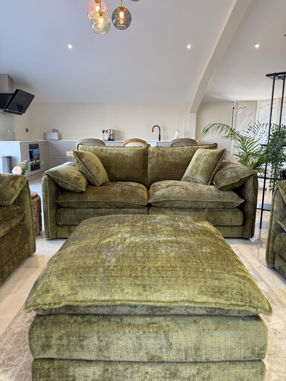 Solaya Sofa 3 Seater Olive
