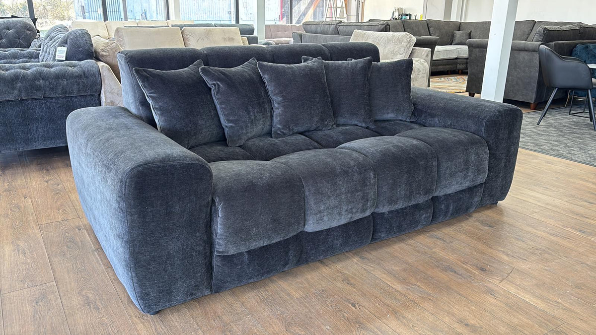 Jacob Sofa 3 Seater Black