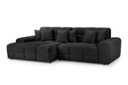 Jacob Sofa Left Hand Facing Corner Black