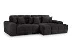 Jacob Sofa Right Hand Facing Corner Black