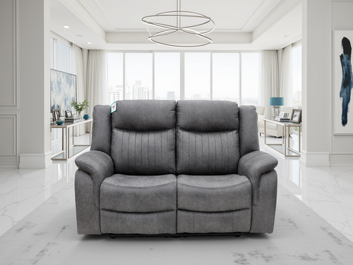 Leon Electric Recliner Sofa 2 Seater Grey