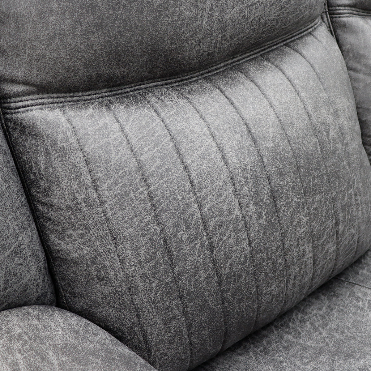 Leon Electric Recliner Sofa 3 Seater Grey