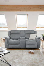 Linden Electric Recliner Sofa 2 Seater Grey