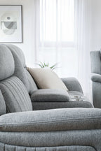 Linden Electric Recliner Sofa 2 Seater Grey