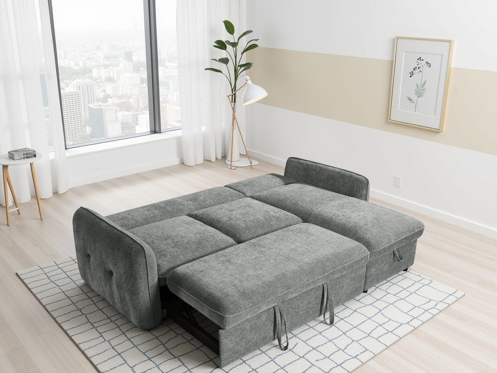 Moscow Sofa Bed Universal Corner Grey