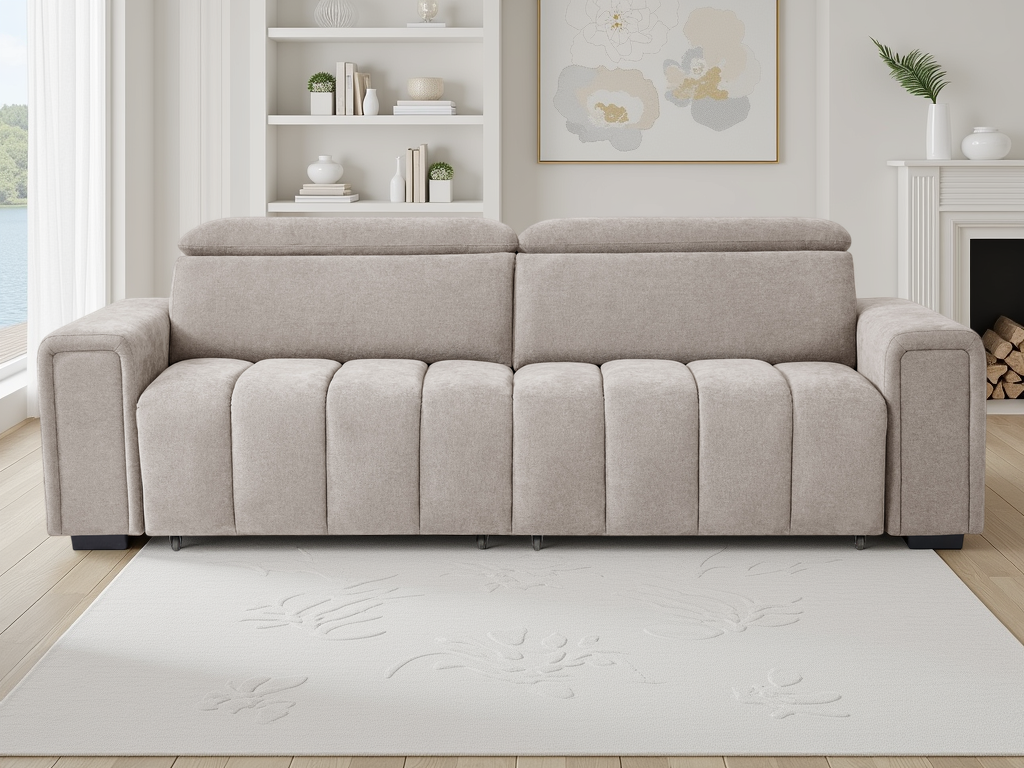 Molly Electric Sofa Bed 3 Seater Beige