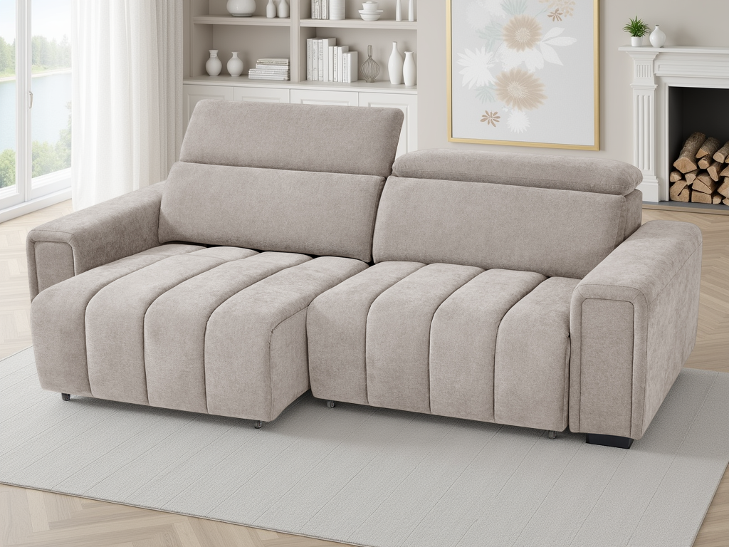 Molly Electric Sofa Bed 3 Seater Beige