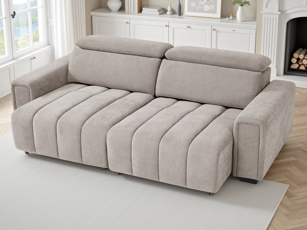 Molly Electric Sofa Bed 3 Seater Beige